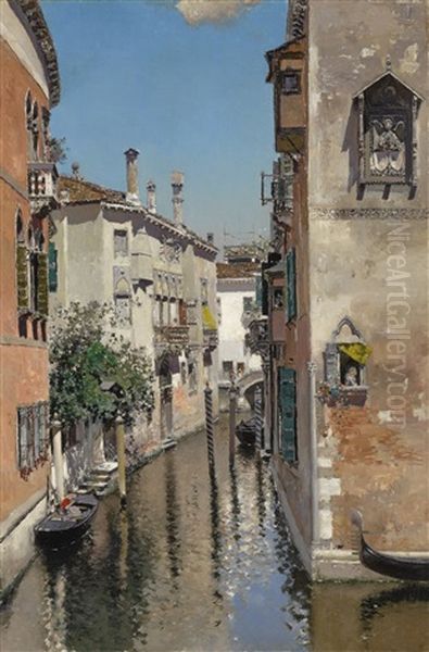 Ponte Dell'angelo Oil Painting by Martin Rico y Ortega