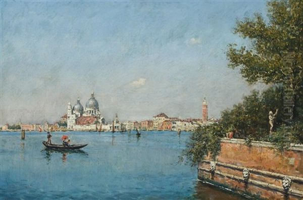 A View In Venice Oil Painting by Martin Rico y Ortega