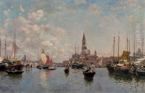 Vista De Venecia by Martin Rico y Ortega