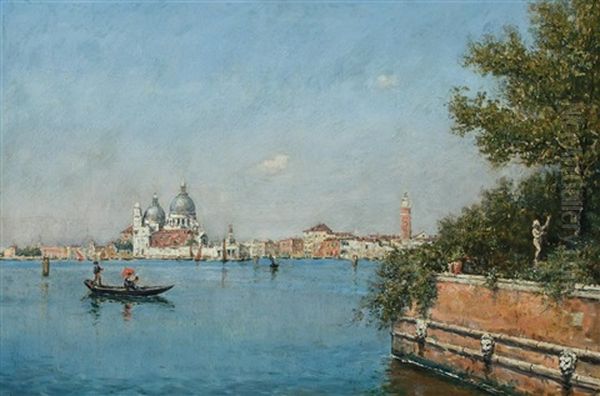 A View In Venice Oil Painting by Martin Rico y Ortega