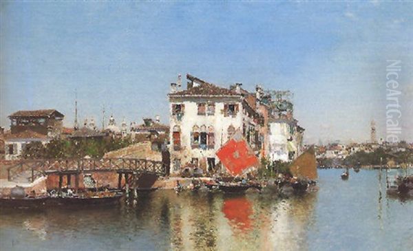 Vista De Venecia Oil Painting by Martin Rico y Ortega