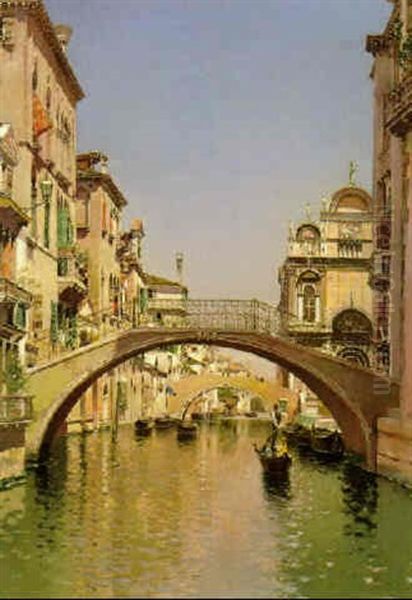 Chiesa Di S. Giovanni E Paolo, Venezia Oil Painting by Martin Rico y Ortega