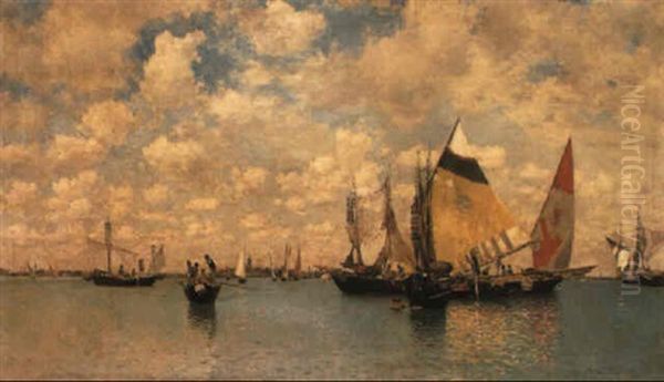 The Laguna, Venice Oil Painting by Martin Rico y Ortega