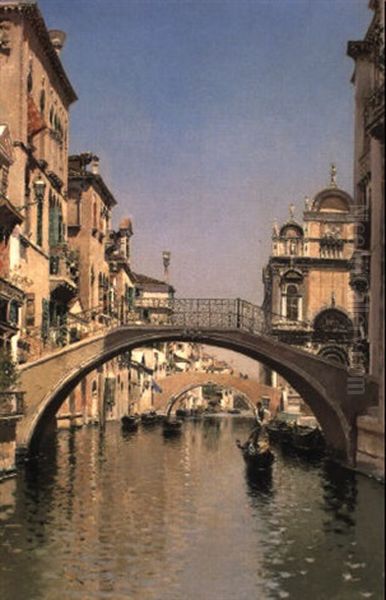 Chiesa Di S. Giovanni E Paolo, Venezia Oil Painting by Martin Rico y Ortega