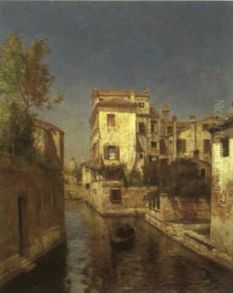 El Canal Oil Painting by Martin Rico y Ortega