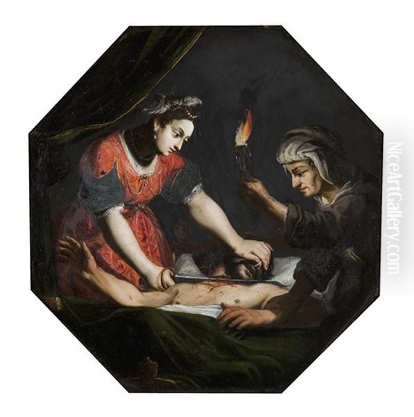 Judith Und Holofernes (giuditta E Oloferne) by Claudio Ridolfi