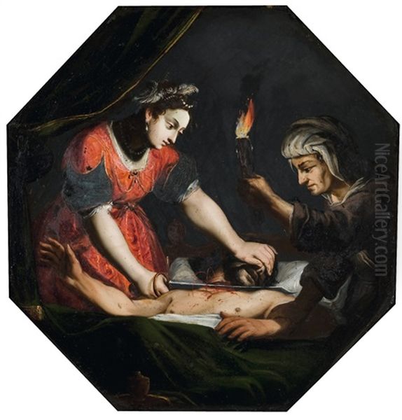 Judith Und Holofernes / Giuditta E Oloferne Oil Painting by Claudio Ridolfi