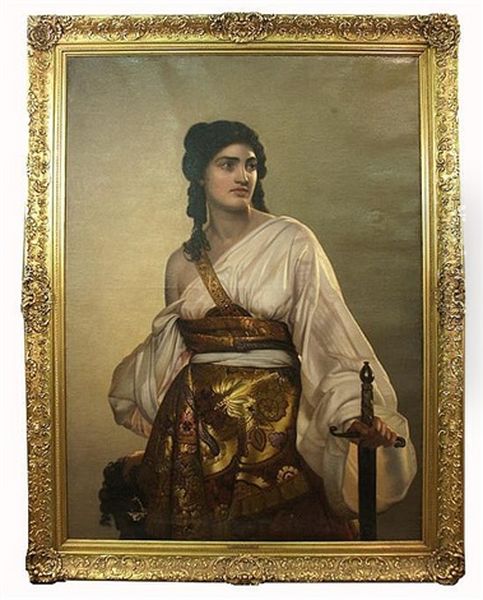 Judith Oil Painting by August Heinrich Riedel