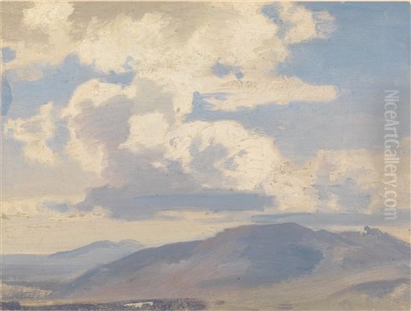 Wolken Oil Painting by Wilhelm Riedel