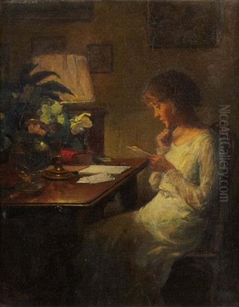 La Lettre Oil Painting by Marcel Rieder