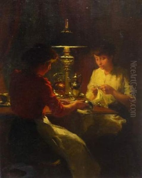 L'argenterie Oil Painting by Marcel Rieder