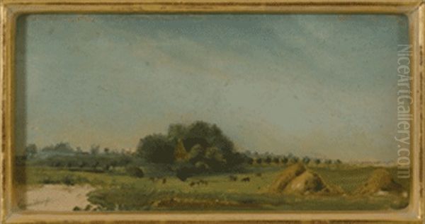 Ansicht Von Eppendorf Oil Painting by Theobald Riefesell