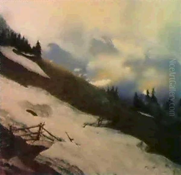 Vorfruhling Oil Painting by Erich Riefstahl