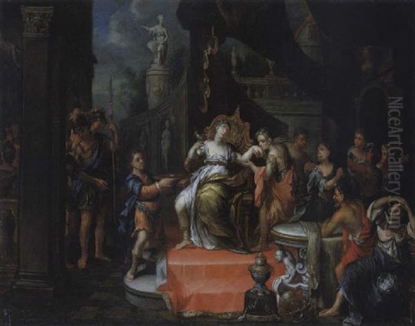 Der Tod Der Sophonisba Oil Painting by Johann Rieger