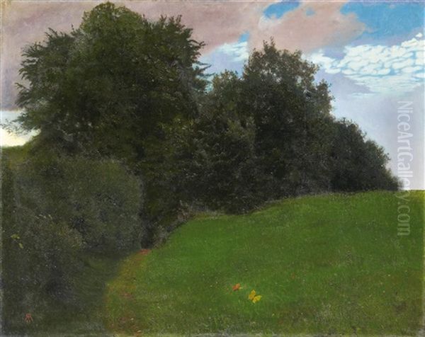 Abendstimmung Oil Painting by Rudolf Riemerschmid