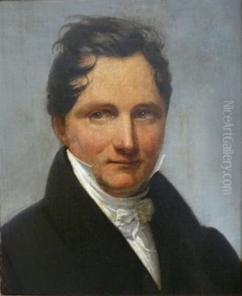 Portrait D'homme Oil Painting by Henri Francois Riesener