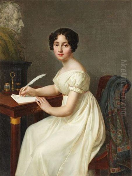 Alix De Montmorency, Duchesse De Talleyrand Oil Painting by Henri Francois Riesener