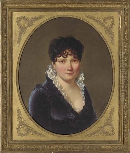 Madame Potrel Oil Painting by Henri Francois Riesener