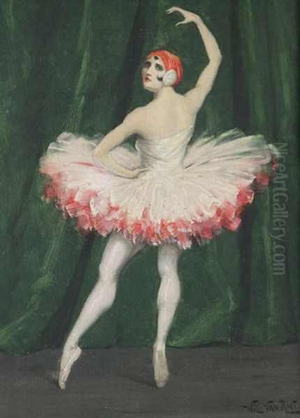 Danseuse Oil Painting by Willy Van Riet