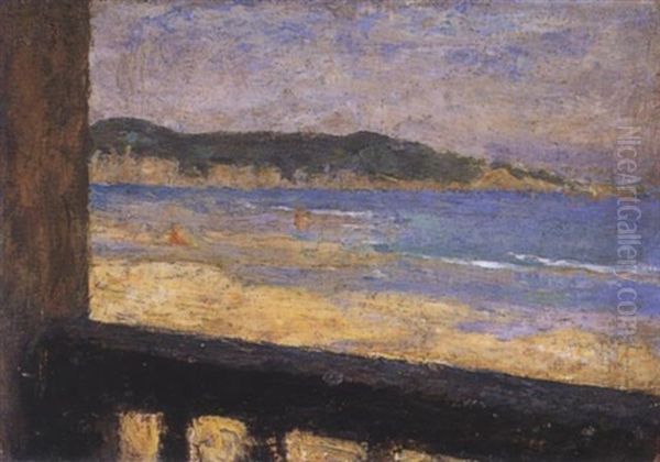 Hotel Ad Hendaye, Pirenei Atlantici Oil Painting by Arturo Rietti