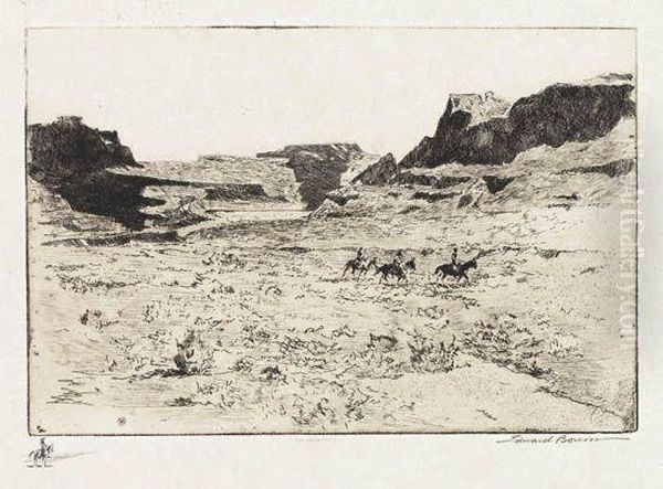 The Edge Of The Painted Desert Oil Painting by John Edward Borein