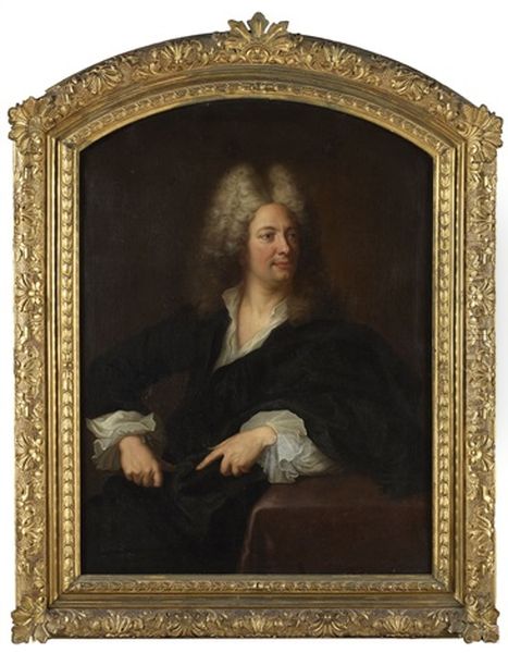 Portrait D'un Notable Oil Painting by Hyacinthe Rigaud