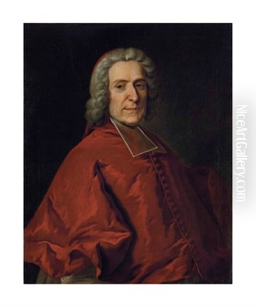 Portrait Du Cardinal Pierre Paul Guerin De Tencin (1679-1758) Oil Painting by Hyacinthe Rigaud