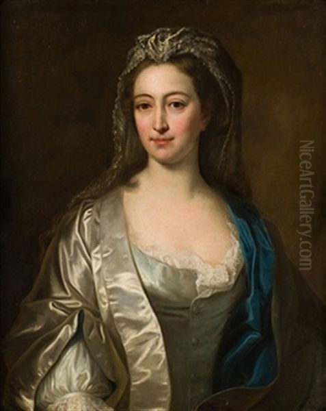 Retrato De Dama Oil Painting by Hyacinthe Rigaud