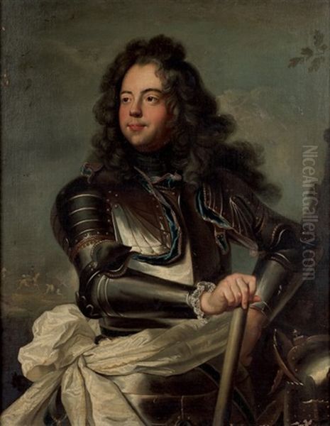 Portrait De Henri-louis De La Tour D'auvergne Oil Painting by Hyacinthe Rigaud