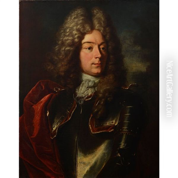 Portrait De Johannes Frisching (1668-1726) Oil Painting by Hyacinthe Rigaud