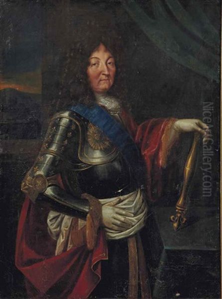 Portrait De Louis Xiv (1638-1715) Oil Painting by Hyacinthe Rigaud