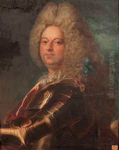 Portrait Du Marechal De Villars Oil Painting by Hyacinthe Rigaud