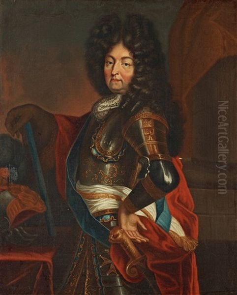 Louis Xiv Of France (1638-1715) Oil Painting by Hyacinthe Rigaud