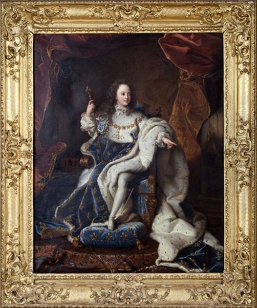 Le Jeune Louis Xiv En Costume De Sacre Oil Painting by Hyacinthe Rigaud