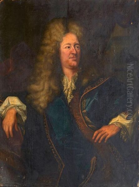 Portrait Presume De Maximilien Titon Oil Painting by Hyacinthe Rigaud