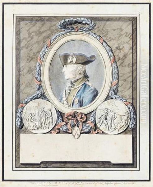 Profil Du Gouverneur Des Invalides Oil Painting by Antoine Borel