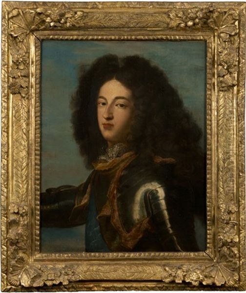 Portrait De Louis De France, Duc De Bourgogne Oil Painting by Hyacinthe Rigaud