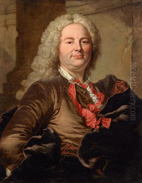 Portrait Des Charles Claude Ange Dupleix De Bacquencourt Oil Painting by Hyacinthe Rigaud