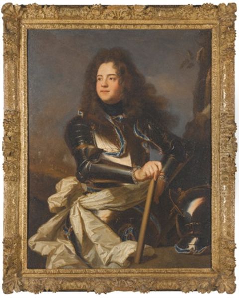 Portrait Of Henri-louis De La Tour D'auvergne (1679-1753), Comte D'evreux, Marechal Of France Oil Painting by Hyacinthe Rigaud