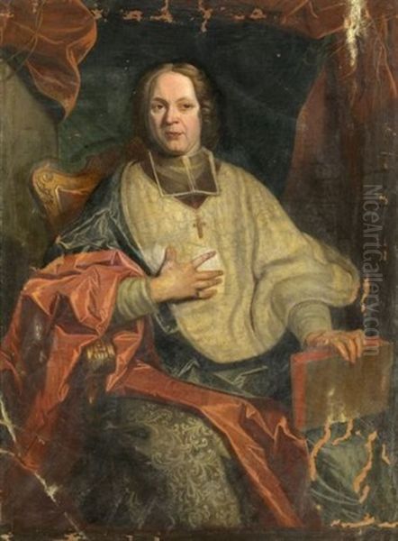 Portrait D'un Archeveque Oil Painting by Hyacinthe Rigaud