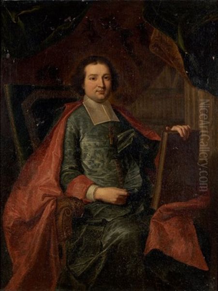 Portrait D'antoine-joseph D'amat, Abbe De Boscodom, Eveque De Senez Oil Painting by Hyacinthe Rigaud