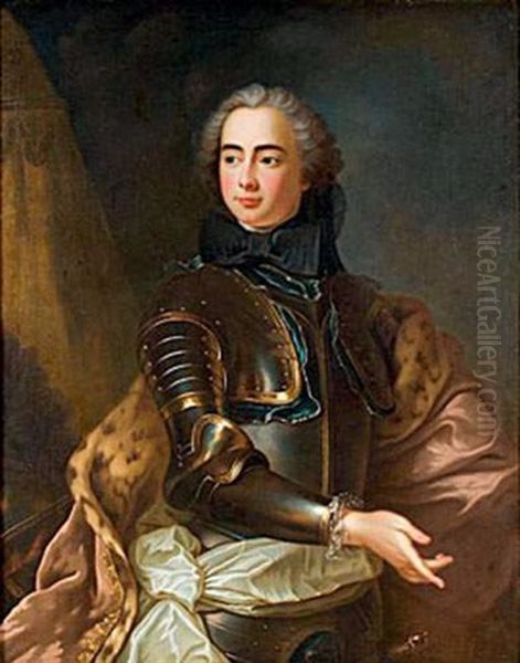 Portrait De Charles De Rohan, Prince De Soubise (?) Oil Painting by Hyacinthe Rigaud