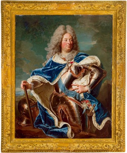 Bildnis Louis-antoine De Pardaillon De Gondrin, Herzog Von Antin (collab. W/workshop) Oil Painting by Hyacinthe Rigaud