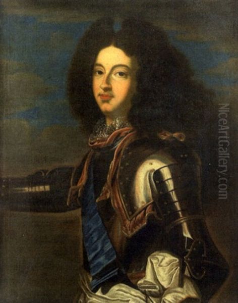 Portrait De Louis De France, Duc De Bourgogne Oil Painting by Hyacinthe Rigaud