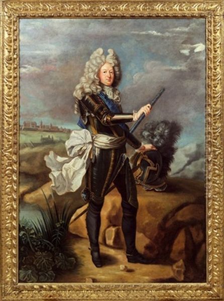 Bildnis Des Grand Dauphin, Louis De Bourbon Oil Painting by Hyacinthe Rigaud