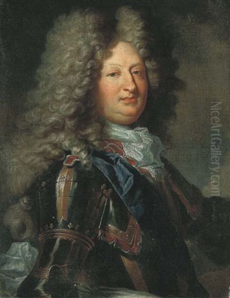 Portrait En Buste Du Grand Dauphin Oil Painting by Hyacinthe Rigaud