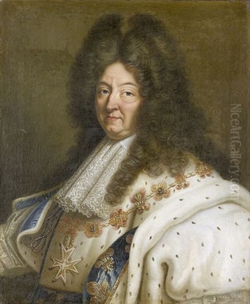 Bildnis Ludwigs Xiv. Im Kronungsornat Oil Painting by Hyacinthe Rigaud