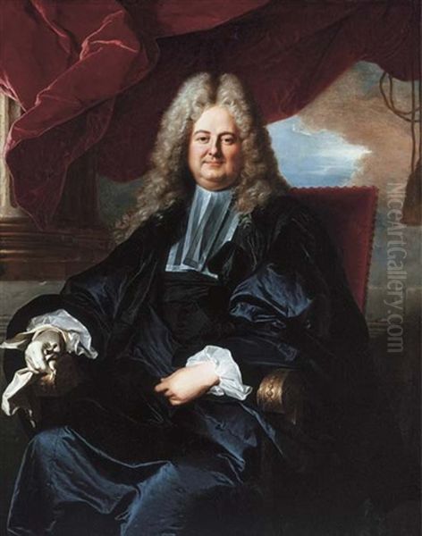 Portrait Of Barthelemy Jean-claude Pupil Oil Painting by Hyacinthe Rigaud