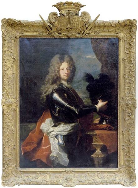 Portrait De Marc De Beauvau-craon (in Collab. W/artist's Studio) Oil Painting by Hyacinthe Rigaud