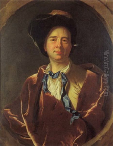 Portrait De Rigaud Oil Painting by Hyacinthe Rigaud